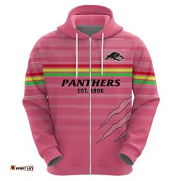 penrith panthers rugby hoodie the riff est 1966 pink sporty