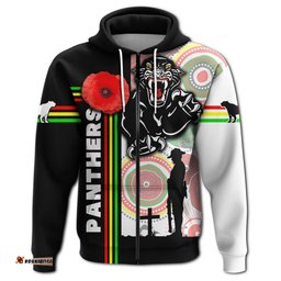 penrith panthers zip hoodie anzac day power style