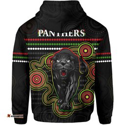 panthers indigenous zip hoodie version black alternate