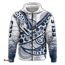 custom personalised eels rugby zip hoodie line art special version 08
