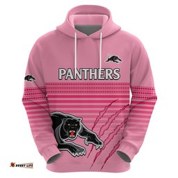 custom text and number penrith panthers rugby hoodie authentic permiers pink version
