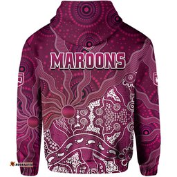 maroons rugby hoodie fascinated aboriginal queenslanders