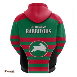 nrl rabbitohs rugby hoodie simple style
