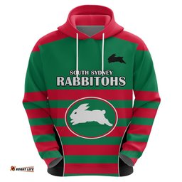 nrl rabbitohs rugby hoodie simple style