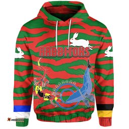 custom personalised south sydney rabbitohs hoodie aboriginal style