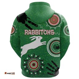 custom personalised south sydney rabbitohs indigenous zip hoodie country style 08