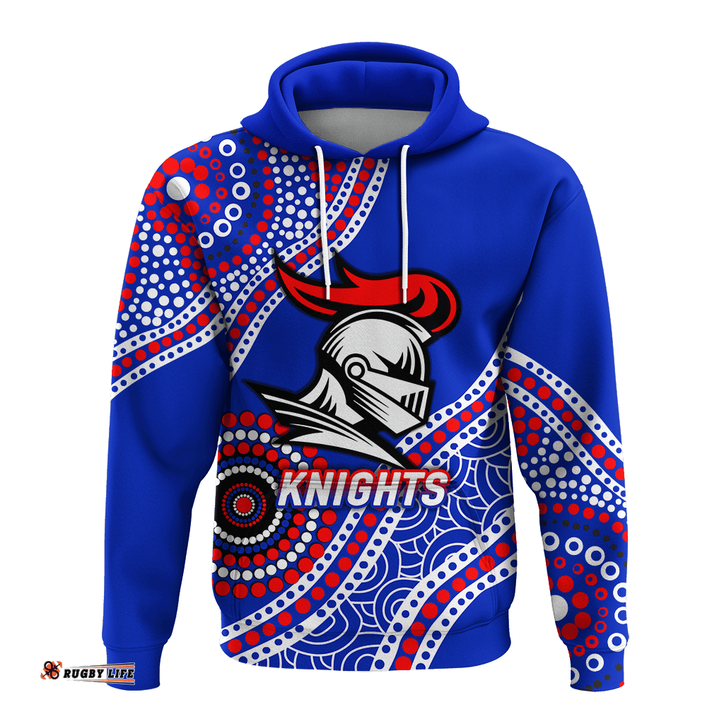 custom personalised knights rugby aboriginal art hoodie