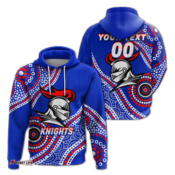 custom personalised knights rugby aboriginal art hoodie