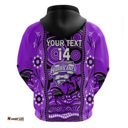 custom hobart hurricanes cricket hoodie happy australia day aboriginal art