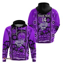 custom hobart hurricanes cricket hoodie happy australia day aboriginal art