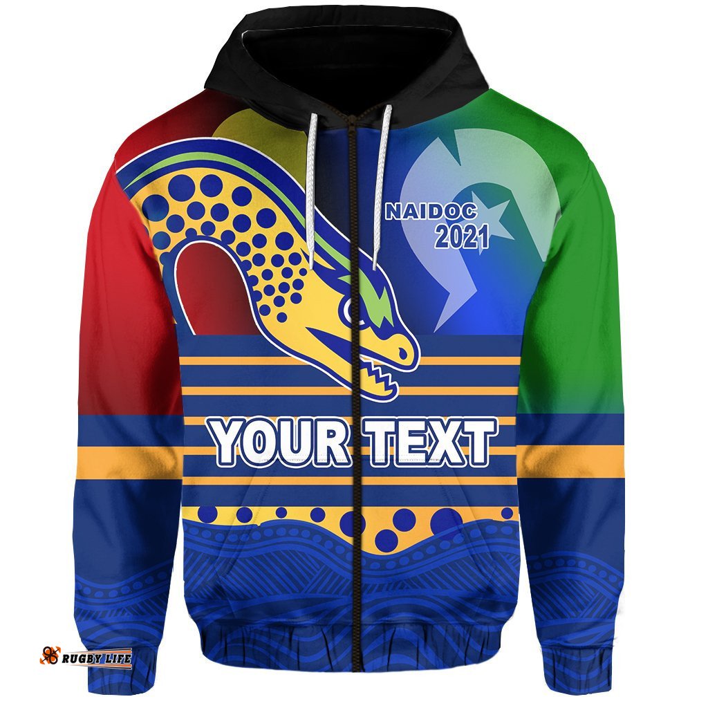 custom personalised eels naidoc week zip hoodie parramatta 07