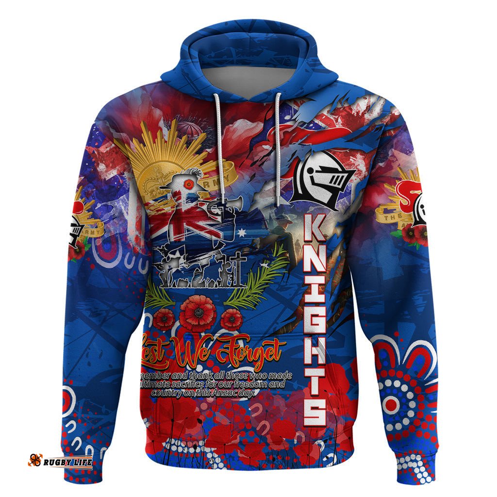 personalised australia rugby knights anzac hoodie newcastle scratch style