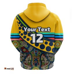 custom personalised eels rugby naidoc week zip hoodie indigenous sport style 02