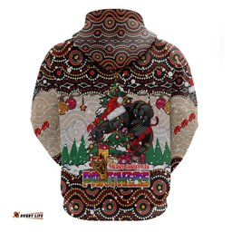 penrith panthers christmas hoodie rugby australia mascot