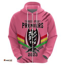nrl panthers hoodie premiers three peat proud of our boys pink