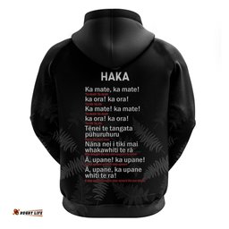 new zealand haka rugby hoodie 2024 pacific go black silver fern