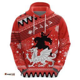 custom dragons rugby hoodie chirstmas vibe