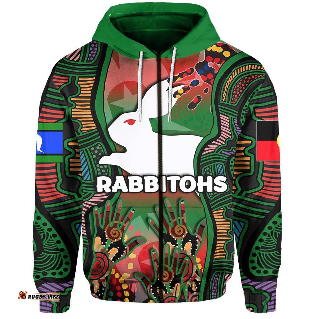 naidoc rabbitohs zip hoodie torres strait islanders 09