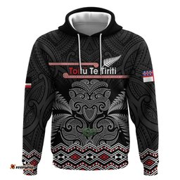 aotearoa toitu te tiriti hoodie stand together stand stronger nz tiki