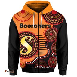 perth scorchers zip hoodie