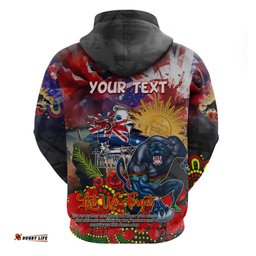 personalised australia rugby panthers anzac hoodie penrith scratch style