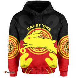 rabbitohs indigenous zip hoodie style aboriginal flag