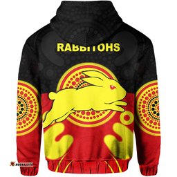 rabbitohs indigenous zip hoodie style aboriginal flag