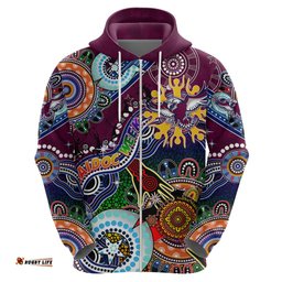 personalised eagles naidoc week 2024 hoodie australia aboriginal dot painting