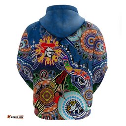 personalised knights naidoc week 2024 hoodie australia aboriginal dot painting