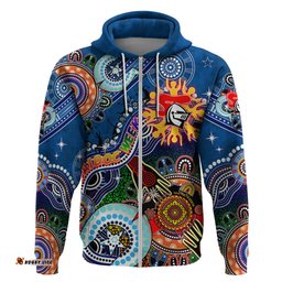 personalised knights naidoc week 2024 hoodie australia aboriginal dot painting