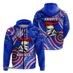 knights rugby camouflage indigenous art hoodie