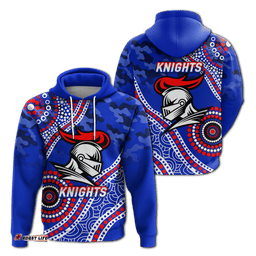 knights rugby camouflage indigenous art hoodie
