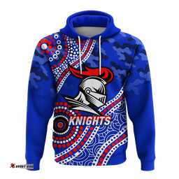knights rugby camouflage indigenous art hoodie