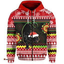 panthers christmas zip hoodie penrith snow mix indigenous