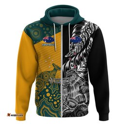 custom new zealand and australia rugby hoodie wallabies kiwi silver fern world cup