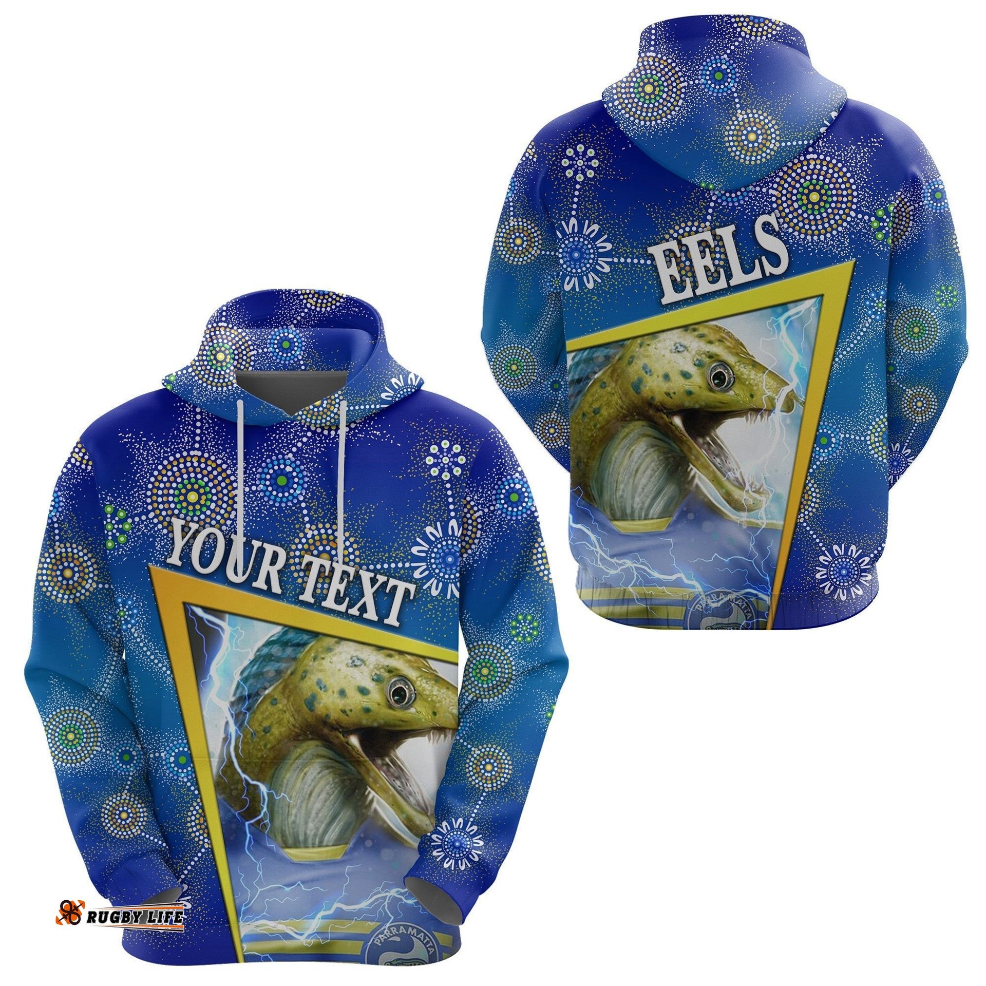 custom personalised parramatta eels hoodie indigenous limited version