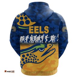 custom personalised parramatta zip hoodie eels anzac vibes