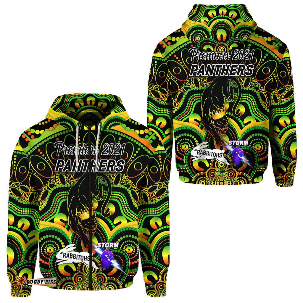 penrith panthers zip hoodie indigenous premiers the king