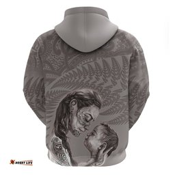 new zealand mothers day hoodie maori mo toku mama silver fern
