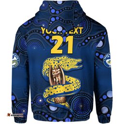 custom personalised parramatta eels rugby premiers zip up and pullover hoodie eels champion aboriginal dot blue style