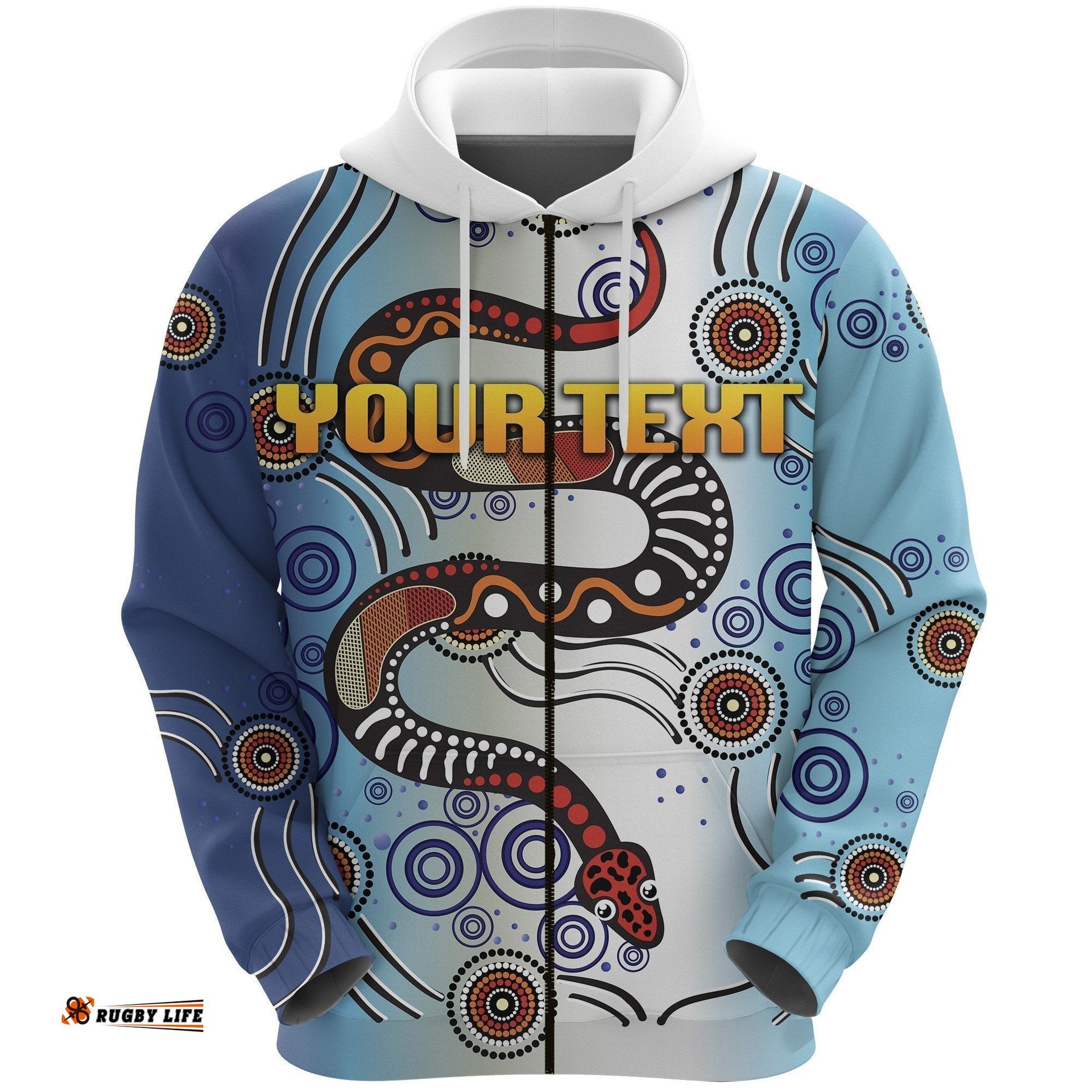 custom personalised parramatta zip hoodie eels simple indigenous