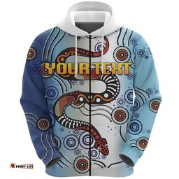 custom personalised parramatta zip hoodie eels simple indigenous