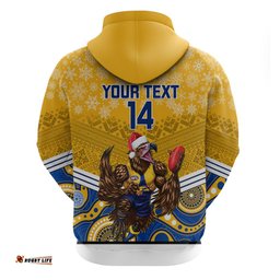 custom eagles football christmas hoodie merry xmas mix aboriginal art