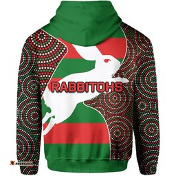 custom personalised rabbitohs zip hoodie