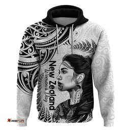 new zealand womens day hoodie aotearoa kia whakapumau te mana wahine