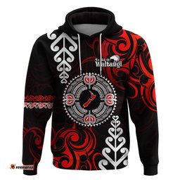 new zealand waitangi day personalised hoodie aotearoa te ra o waitangi with maori tattoo