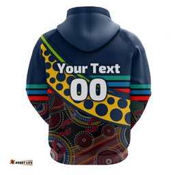 custom personalised eels rugby naidoc week zip hoodie aboriginal sport style ver2