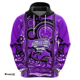 hobart hurricanes cricket hoodie happy australia day aboriginal art