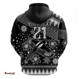 custom magpies football hoodie christmas vibe
