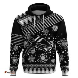 custom magpies football hoodie christmas vibe